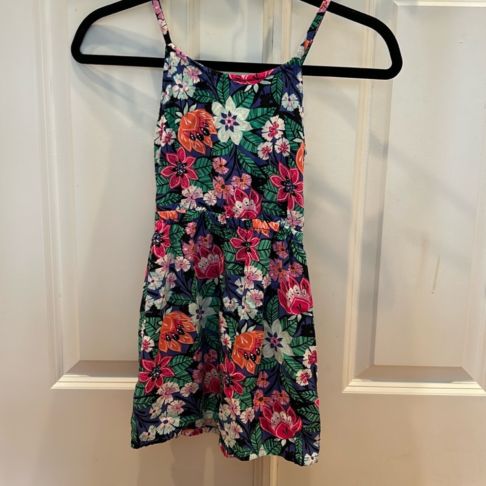 Girls sz 6 Gymboree floral cut out dress GUC smoke/pet free home